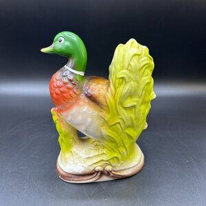 Ceramic Mallard Duck Figurine Home Shelf Table Mantle Decor Accent Colorful
